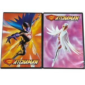 Gatchaman 1972 tv show Vol 4&5 anime DVD 2005 y2k ADV films episode 19-30 bundle